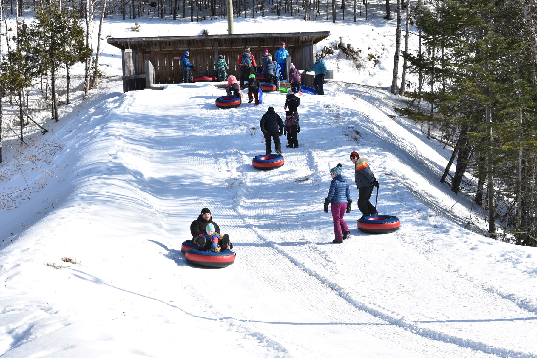 Glissade aux Arpents verts en 2024.